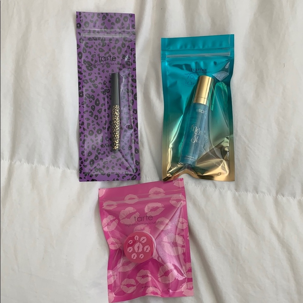 Tarte: pout prep, liquid liner, Mermaid Skin